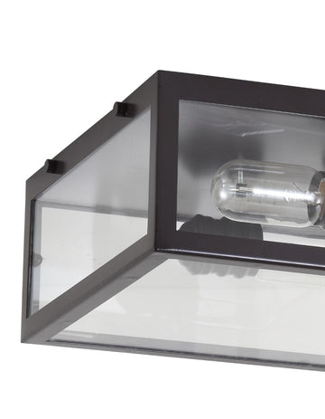 Grayson 12" Metal/Glass LED Flush Mount - JONATHAN Y